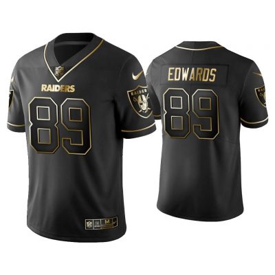 Men Golden Edition Vapor Limited Raiders Bryan Edwards Black Jersey