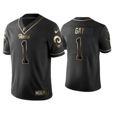 Men Golden Edition Vapor Limited Rams Matt Gay Black Jersey