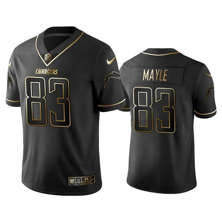 Men Golden Edition Vapor Untouchable Limited Chargers #83 Vince Mayle Black Jersey