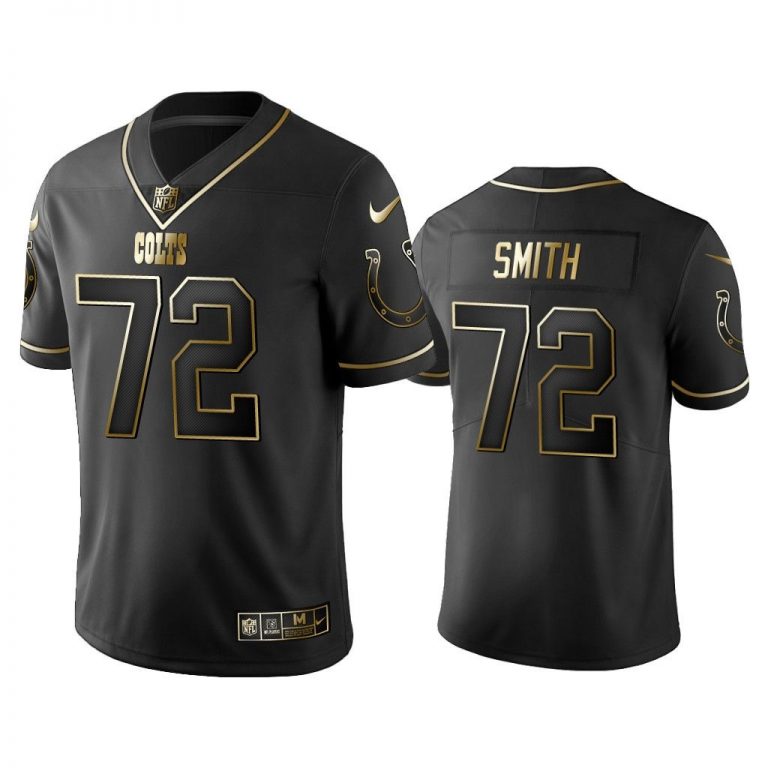 Men Golden Edition Vapor Untouchable Limited Colts #72 Braden Smith Black Jersey