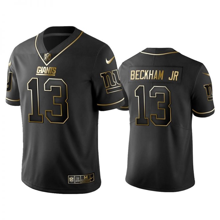 Men Golden Edition Vapor Untouchable Limited Giants #13 Odell Beckham Jr Black Jersey