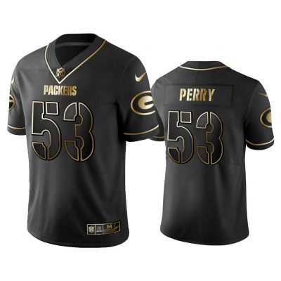 Men Golden Edition Vapor Untouchable Limited Packers #53 Nick Perry Black Jersey