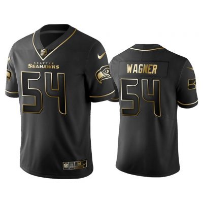 Men Golden Edition Vapor Untouchable Limited Seahawks #54 Bobby Wagner Black Jersey