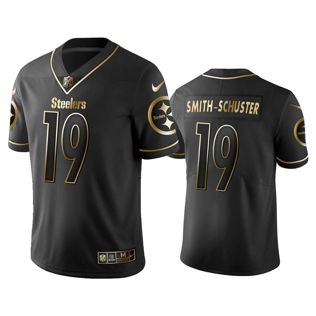 Juju Smith-schuster Pittsburgh Steelers 19 Black Gold Vapor Limited Jersey  - Allprintify