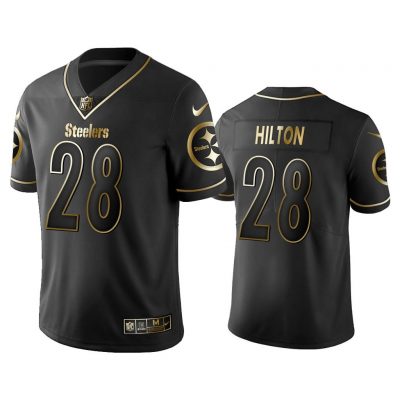 Men Golden Edition Vapor Untouchable Limited Steelers #28 Mike Hilton Black Jersey