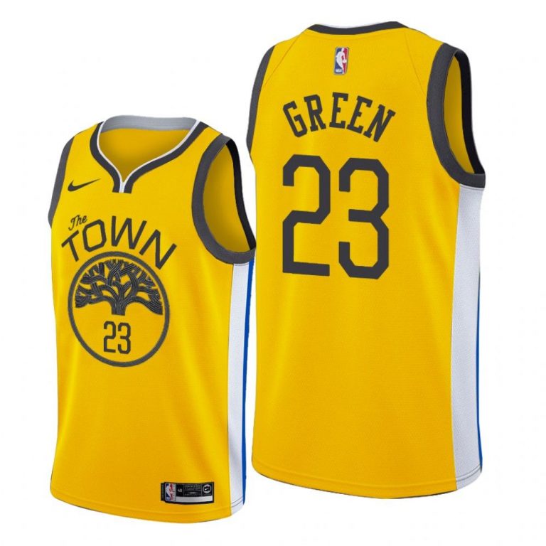 Men Golden State Warriors Gold Draymond Green #23 Earned Edition Jersey
