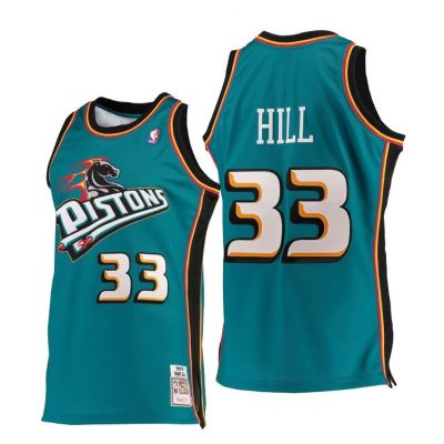 Men Grant Hill Detroit Pistons #33 Men 1998-99 Hardwood Classics Jersey