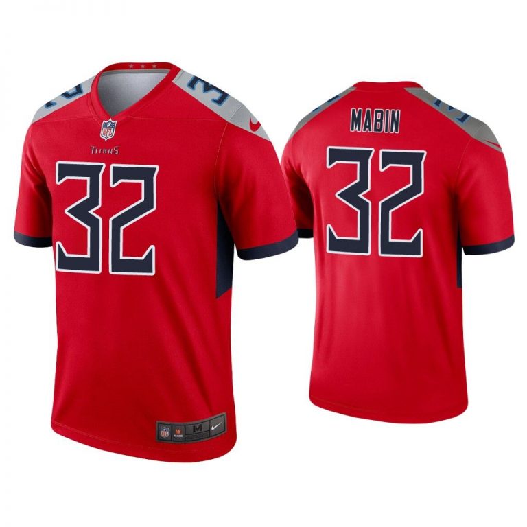 Men Greg Mabin Tennessee Titans Red Inverted Legend Jersey