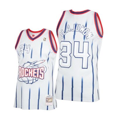 Men Hakeem Olajuwon Rockets #34 Reload 2.0 Hardwood Classics Jersey