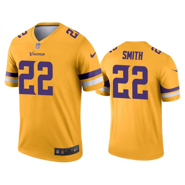 Men Harrison Smith Minnesota Vikings Gold Inverted Legend Jersey