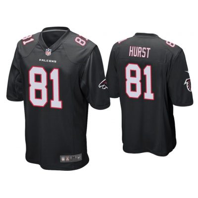 Men Hayden Hurst Atlanta Falcons Black Alternate Game Jersey