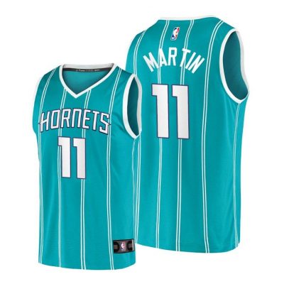 Men Hornets #11 Cody Martin Teal Icon Jersey 2020-21 Replica