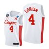 Men Houston Cougars 2021 March Madness Final Four Justin Gorham White Classic Jersey