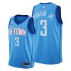 Men Houston Rockets #3 Kevin Porter Jr. Blue 2020-21 City Edition Jersey 2021 trade