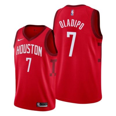 Men Houston Rockets #7 Victor Oladipo Red Earned Edition Jersey 2021 Trade