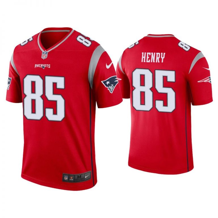 Men Hunter Henry New England Patriots Red Inverted Legend Jersey