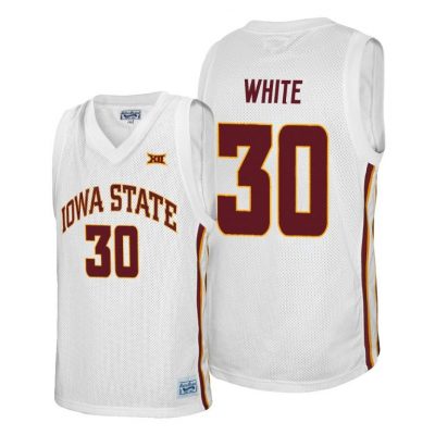Men Iowa State Cyclones Royce White #30 White Alumni College Basketball Jersey