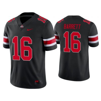 Men J.T. Barrett #16 Ohio State Buckeyes Black College Football Alternate Game Jersey