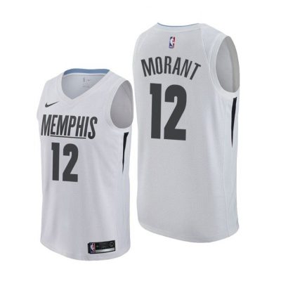 Men Ja Morant Grizzlies MLK50 Honor King 2017 City Edition Jersey White