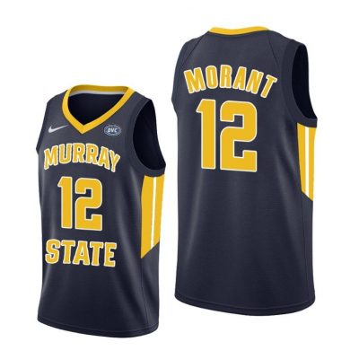 Men Ja Morant Murray State Racers #12 Navy Replica College Basketball Jersey