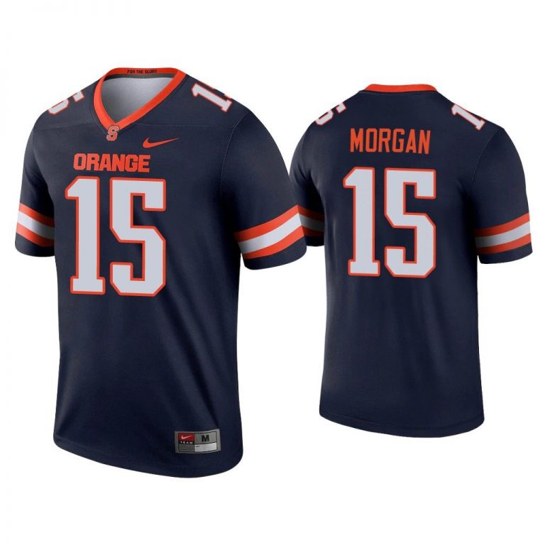 Men JaCobian Morgan Syracuse Orange Navy Legend Jersey