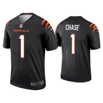 Men Ja'Marr Chase Cincinnati Bengals Black Legend Jersey