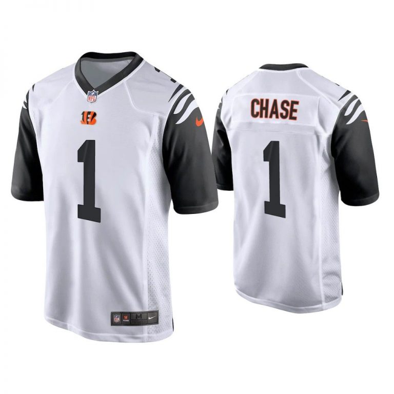 Men Ja'Marr Chase Cincinnati Bengals White Alternate Game Jersey