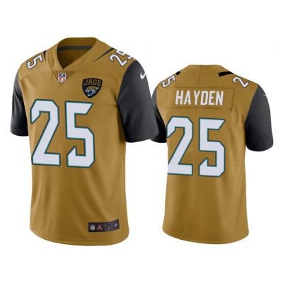 Men Jacksonville Jaguars D.J. Hayden #25 Gold Color Rush Limited Jersey