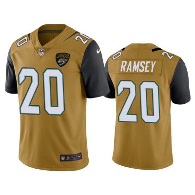 Men Jacksonville Jaguars Jalen Ramsey #20 Gold Color Rush Limited Jersey