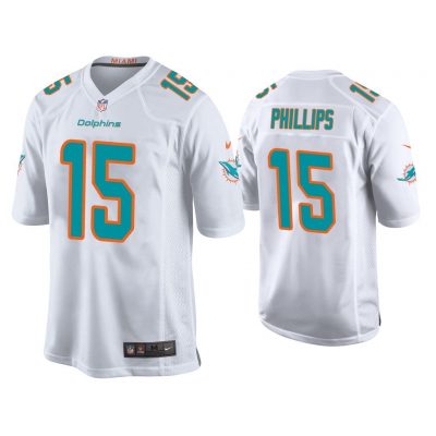 Men Jaelan Phillips Miami Dolphins White 2021 NFL Draft Game Jersey