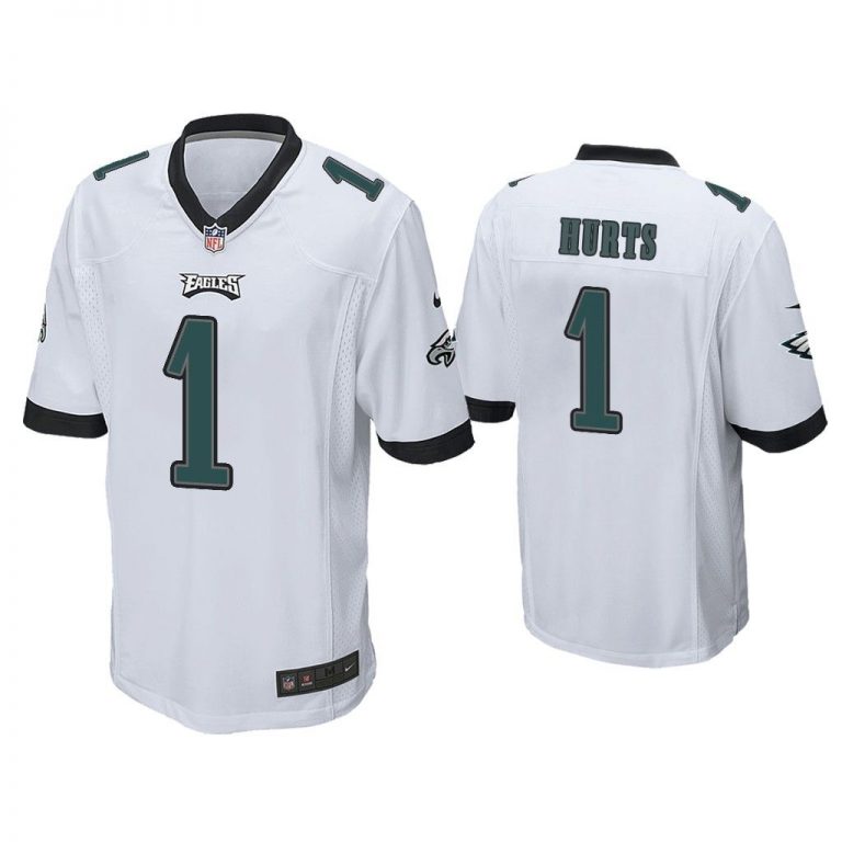 Men Jalen Hurts Philadelphia Eagles White Game Jersey