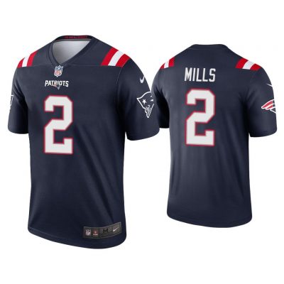 Men Jalen Mills New England Patriots Navy Legend Jersey