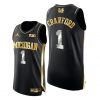 Men Jamal Crawford Black Golden Michigan Wolverines 2021 March Madness Jersey