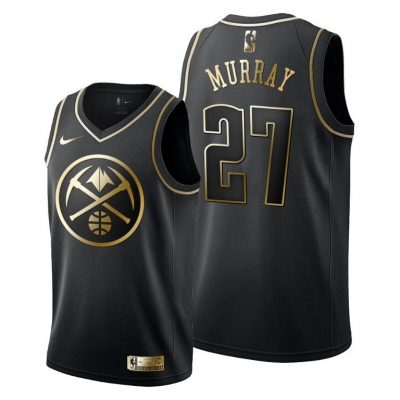 Men Jamal Murray #27 Denver Nuggets Golden Edition Black Jersey