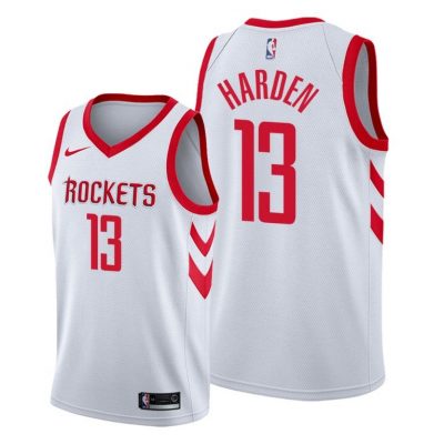 Men James Harden Houston Rockets #13 White 2018-19 Association Jersey