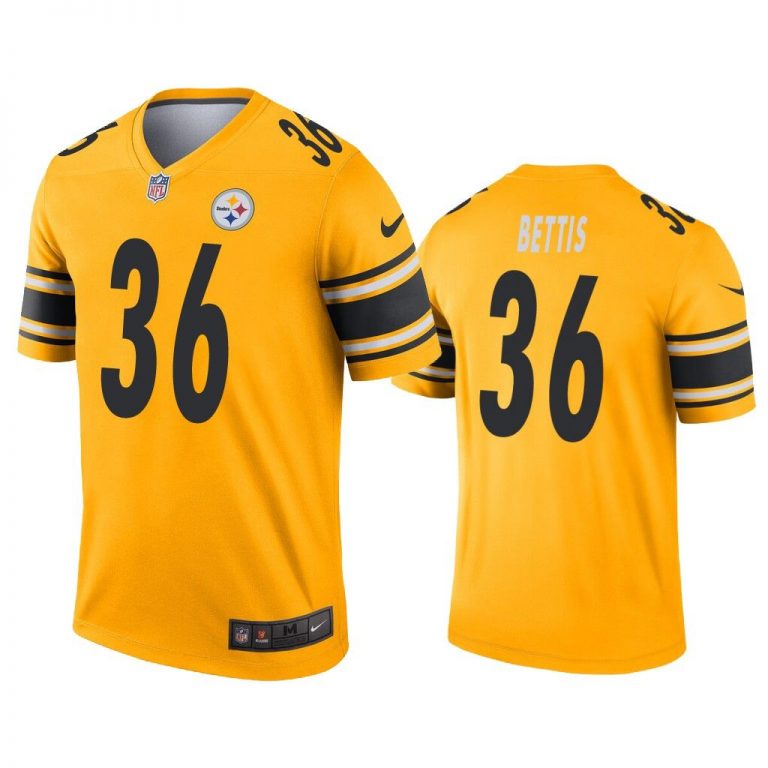 Men Jerome Bettis Pittsburgh Steelers Gold Inverted Legend Jersey