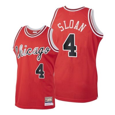 Men Jerry Sloan Chicago Bulls Throwback Hwc Limited Red Jersey