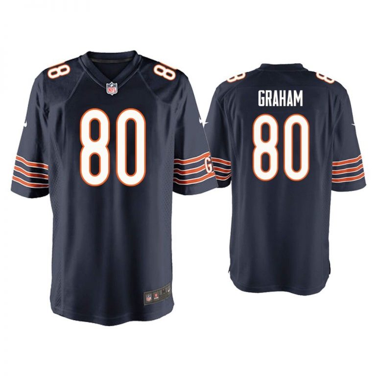 Men Jimmy Graham Chicago Bears Navy Game Jersey