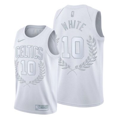 Men Jo Jo White #10 Hall of Fame Celtics Platinum Jersey