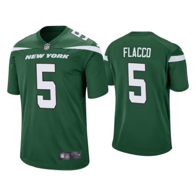 Men Joe Flacco New York Jets Green Game Jersey