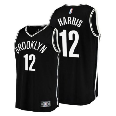 Men Joe Harris Brooklyn Nets #12 Black Icon Replica Jersey