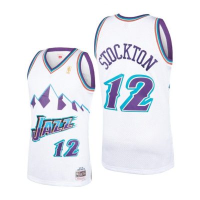 Men John Stockton Utah Jazz #12 Men 1996-97 Hardwood Classics Jersey