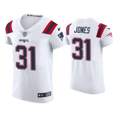 Men Jonathan Jones New England Patriots White Vapor Elite Jersey