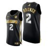 Men Jordan Bruner Black Golden Alabama Crimson Tide 2021 March Madness Sweet 16 Jersey