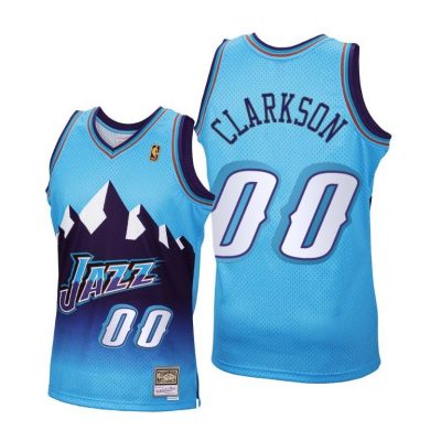 Men Jordan Clarkson #00 Jazz 2020 Reload Classic Blue Jersey