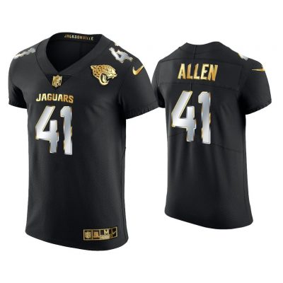 Men Josh Allen Jacksonville Jaguars Black Golden Edition Elite Jersey