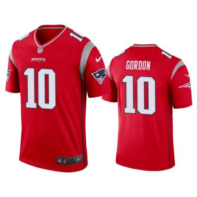 Men Josh Gordon New England Patriots Red Inverted Legend Jersey