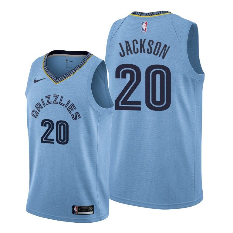 Men Josh Jackson Memphis Grizzlies #20 Men 2019-20 Statement Jersey