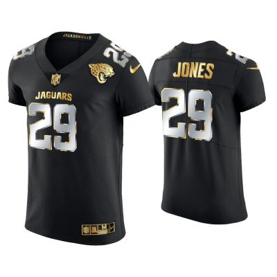 Men Josh Jones Jacksonville Jaguars Black Golden Edition Elite Jersey