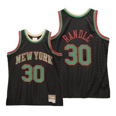 Men Julius Randle New York Knicks Black Neapolitan Jersey Hardwood Classics